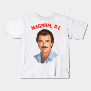 Magnum PI / Retro 80s Aesthetic Design Kids T-Shirt